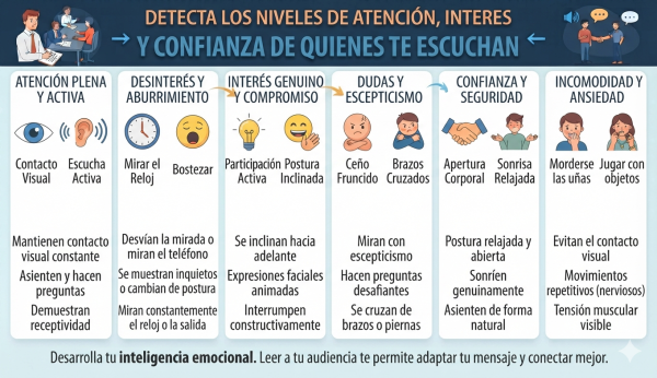 DETECTA LOS NIVELES DE ATENCIÓN, INTERES Y CONFIANZA DE QUIENES TE ESCUCHAN