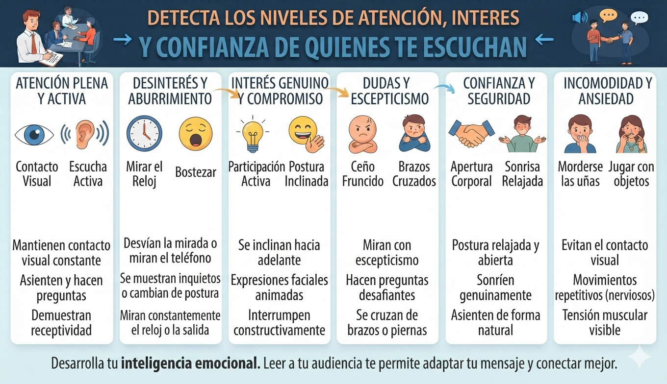 DETECTA LOS NIVELES DE ATENCIÓN, INTERES Y CONFIANZA DE QUIENES TE ESCUCHAN