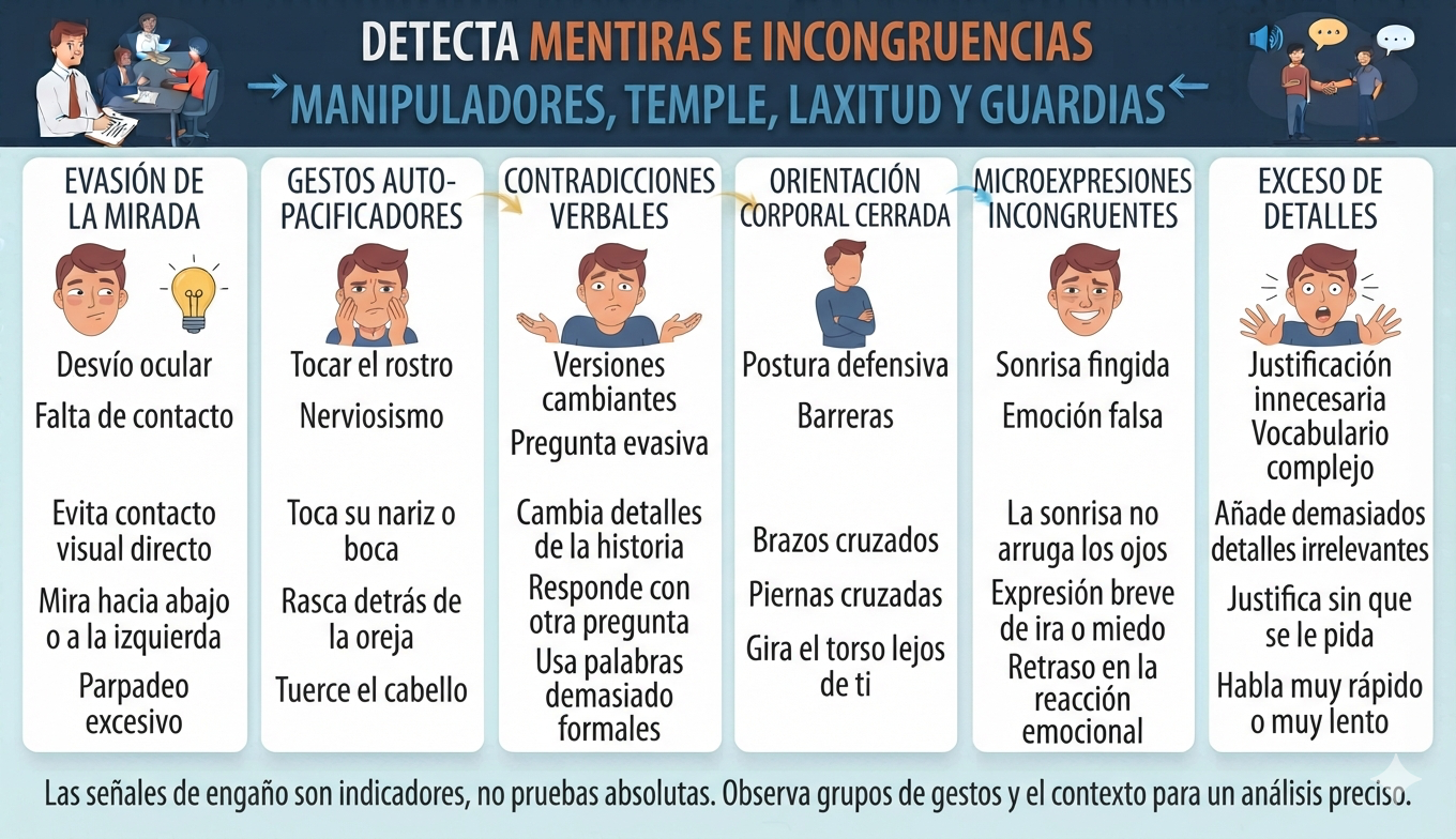 DETECTA MENTIRAS E INCONGRUENCIAS (Curso virtual grabado)